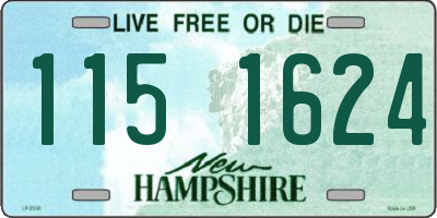 NH license plate 1151624