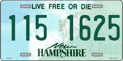 NH license plate 1151625