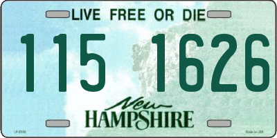 NH license plate 1151626