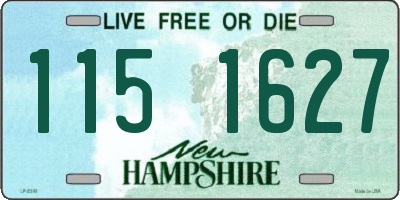 NH license plate 1151627
