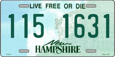 NH license plate 1151631
