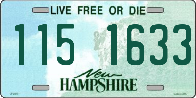 NH license plate 1151633