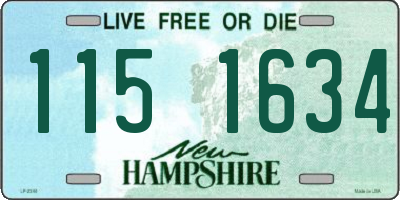 NH license plate 1151634