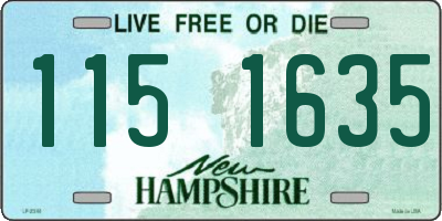 NH license plate 1151635