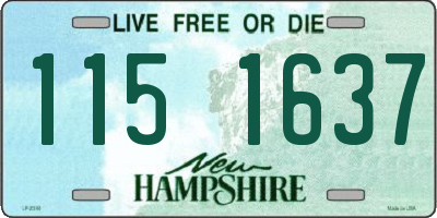 NH license plate 1151637