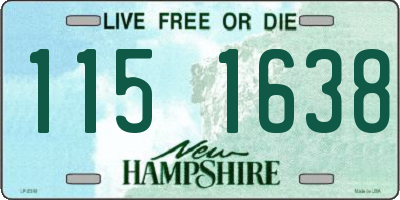 NH license plate 1151638