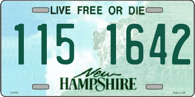 NH license plate 1151642