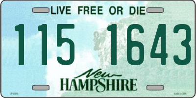 NH license plate 1151643