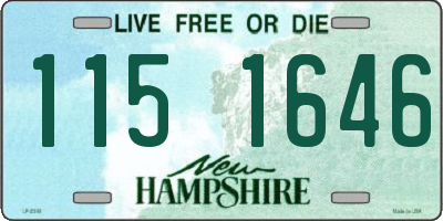 NH license plate 1151646