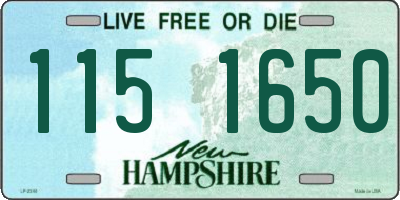 NH license plate 1151650