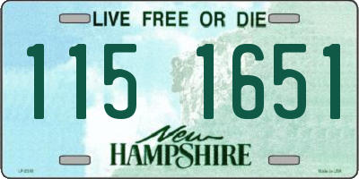 NH license plate 1151651