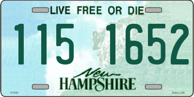 NH license plate 1151652