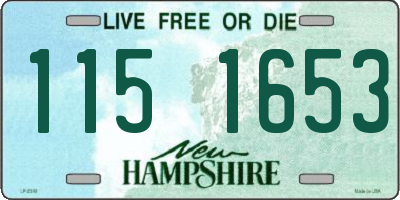 NH license plate 1151653
