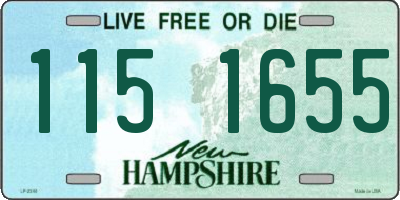 NH license plate 1151655