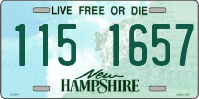 NH license plate 1151657