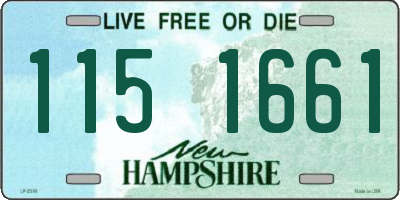 NH license plate 1151661
