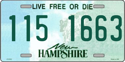 NH license plate 1151663