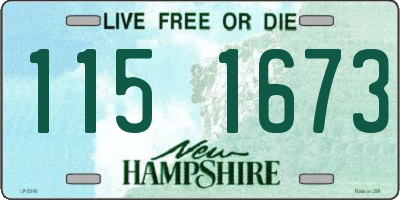 NH license plate 1151673