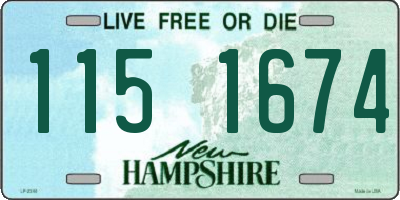 NH license plate 1151674