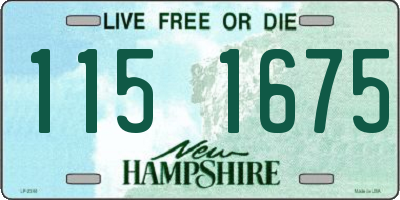 NH license plate 1151675