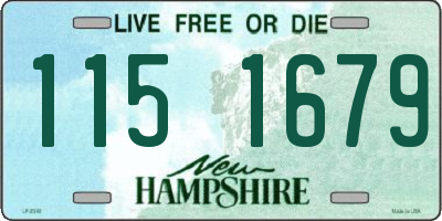NH license plate 1151679