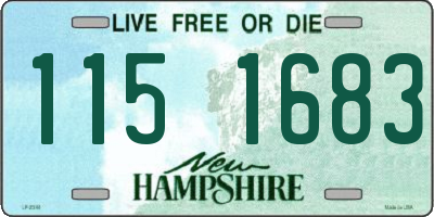 NH license plate 1151683