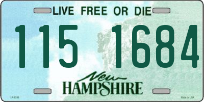 NH license plate 1151684