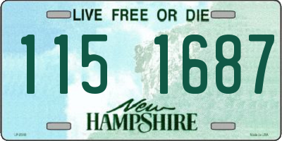 NH license plate 1151687