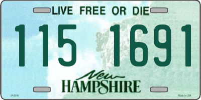 NH license plate 1151691