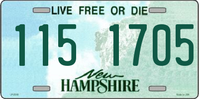 NH license plate 1151705