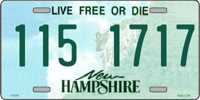 NH license plate 1151717