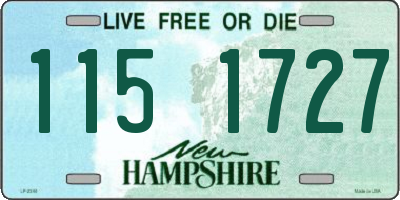 NH license plate 1151727