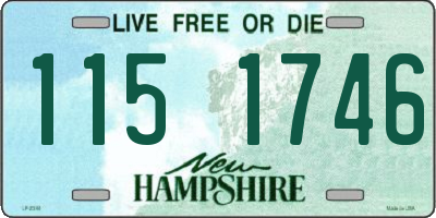NH license plate 1151746