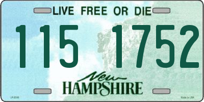 NH license plate 1151752