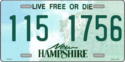 NH license plate 1151756