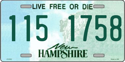NH license plate 1151758