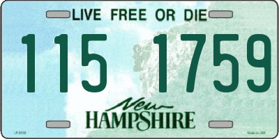 NH license plate 1151759