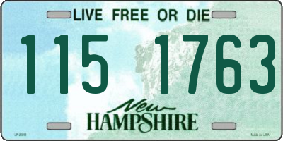 NH license plate 1151763