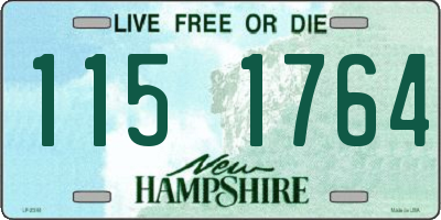 NH license plate 1151764