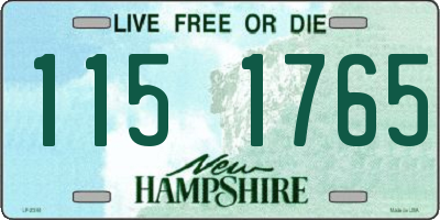 NH license plate 1151765
