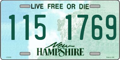 NH license plate 1151769