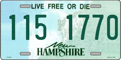 NH license plate 1151770