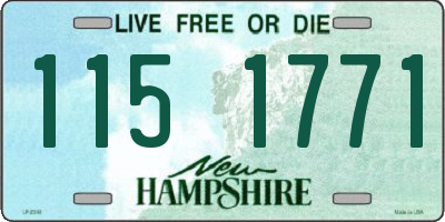 NH license plate 1151771