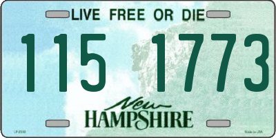 NH license plate 1151773