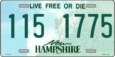 NH license plate 1151775