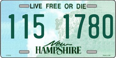 NH license plate 1151780