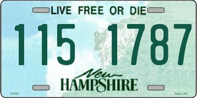 NH license plate 1151787