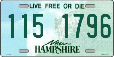 NH license plate 1151796