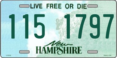 NH license plate 1151797