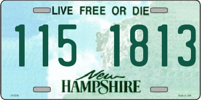 NH license plate 1151813